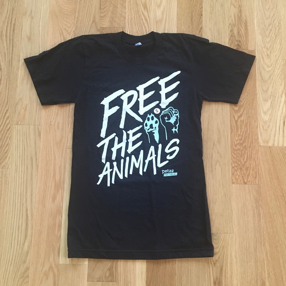 PETA Free The Animals T-Shirt XS